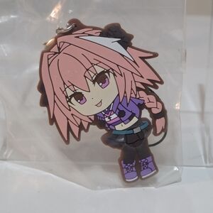 *4 for $20* Fate Apocrypha Astolfo Rubber Strap Keychain Charm Anime Figure